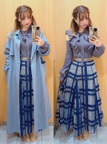 SNIDEL（スナイデル）の「ウロコカシミアスタンドカラーコート（その他