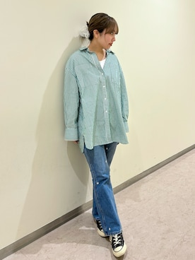 「FREAK'S STORE（フリークスストア）のアイテム（パンツ）」を使った、E R Uさん（レディース・157cm）の春コーディネート