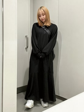 「ECRIRE（エクリール）のアイテム」を使った、E R Uさん（レディース・157cm）の春コーディネート