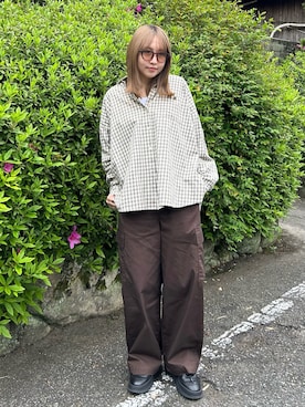 「厚底スニーカー」｜E R Uさん（レディース・157cm）の春コーディネート