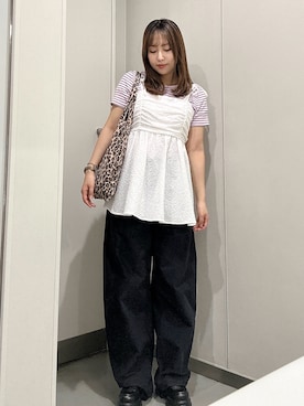 「coca（coca）（コカ）のアイテム」を使った、E R Uさん（レディース・157cm）の夏コーディネート