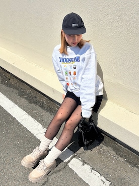 「POLeR（ポーラー）のアイテム」を使った、E R Uさん（レディース・157cm）の春コーディネート