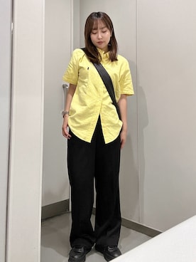 「GRL（グレイル）のアイテム（パンツ）」を使った、E R Uさん（レディース・157cm）の夏コーディネート