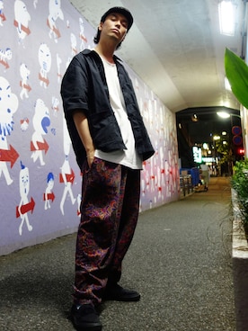 「CONVERSE（コンバース）のアイテム（ローファー）」を使った、WEAROさん（メンズ・179cm）の夏コーディネート