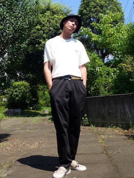 「シンフルコーデ」｜「アイテム（スリッポン）」を使った、WEAROさん（メンズ・179cm）の夏コーディネート