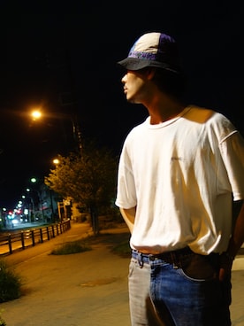 「BRAIN DEAD（ブレインデット）のアイテム（帽子）」を使った、WEAROさん（メンズ・179cm）の夏コーディネート