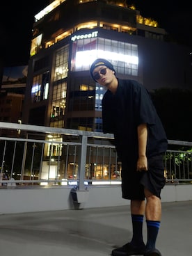 「CONVERSE（コンバース）のアイテム（ローファー）」を使った、WEAROさん（メンズ・179cm）の夏コーディネート