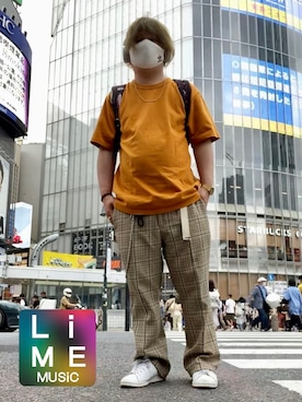 LiME(松尾 頼武)作曲家さん(メンズ・164cm)の夏コーディネート