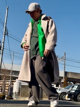 LiME(松尾 頼武)作曲家さん(メンズ・164cm)の冬コーディネート