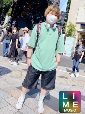 LiME(松尾 頼武)作曲家さん(メンズ・164cm)の夏コーディネート