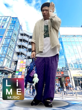 LiME🍋🟩@作曲とファッションさん(メンズ・164cm)の秋コーディネート