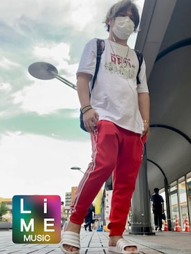 「夏のTシャツフェス」｜LiME(松尾 頼武)作曲家さん（メンズ・164cm）の夏コーディネート