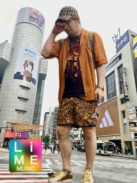 「H&M（エイチ・アンド・エム）のアイテム（帽子）」を使った、LiME🍋‍🟩@作曲とファッションさん（メンズ・164cm）の秋コーディネート