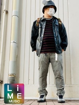「Rodeo Crowns（ロデオクラウンズ）のアイテム」を使った、LiME(松尾 頼武)作曲家さん（メンズ・164cm）の春コーディネート