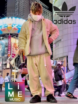 「ストリートフェス2023」｜LiME(松尾 頼武)作曲家さん（メンズ・164cm）の冬コーディネート