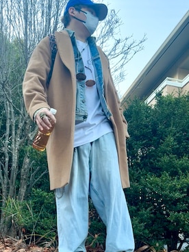 「アイテム（リング）」を使った、LiME(松尾 頼武)作曲家さん（メンズ・164cm）の冬コーディネート