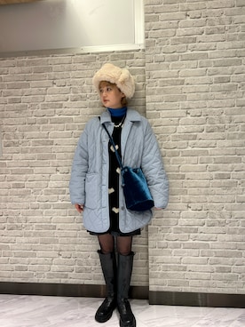 「ehka sopo（エヘカソポ）のアイテム」を使った、yuminaさん（レディース・158cm）の冬コーディネート