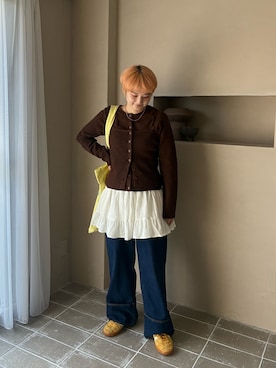 「アイテム（トートバッグ）」を使った、yuminaさん（レディース・158cm・30代）の冬コーディネート