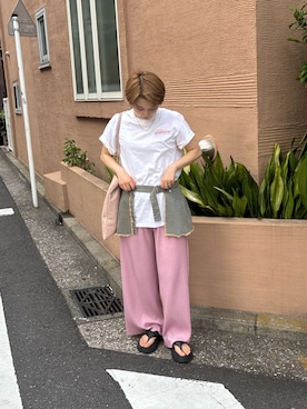 「アイテム（トートバッグ）」を使った、yuminaさん（レディース・158cm・20代）の夏コーディネート