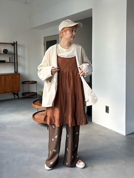 「アイテム（ジャケット/アウター）」を使った、yuminaさん（レディース・158cm）の秋コーディネート
