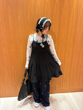 「アイテム（ヘアバンド）」を使った、yuminaさん（レディース・158cm）の秋コーディネート