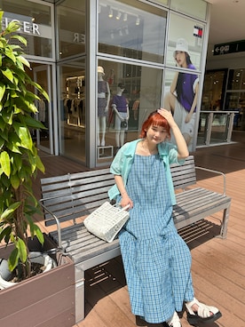 「ehka sopo（エヘカソポ）のアイテム」を使った、yuminaさん（レディース・158cm）の夏コーディネート