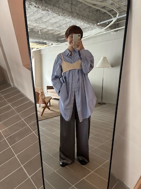 「アイテム（その他トップス）」を使った、yuminaさん（レディース・158cm）の秋コーディネート