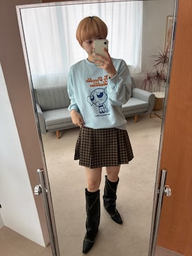 「アイテム（スウェット）」を使った、yuminaさん（レディース・158cm・30代）の秋コーディネート
