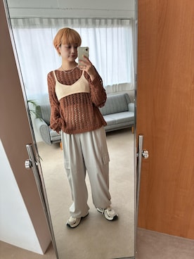 「アイテム（その他トップス）」を使った、yuminaさん（レディース・158cm・20代）の秋コーディネート