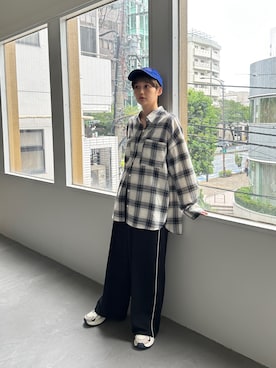 「アイテム（帽子）」を使った、yuminaさん（レディース・158cm・30代）の夏コーディネート