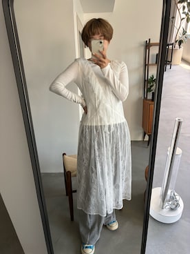 「PILIT（ピリット）のアイテム（ワンピース/ドレス）」を使った、yuminaさん（レディース・158cm）の春コーディネート