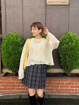 「un/neu（アンノイ）のアイテム」を使った、yuminaさん（レディース・158cm）の秋コーディネート