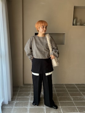 「ブラウスコーデ」｜yuminaさん（レディース・158cm）の秋コーディネート