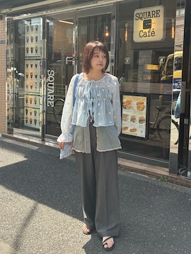 「FOREVER 21（フォーエバー トゥエンティーワン）のアイテム（バッグ）」を使った、yuminaさん（レディース・158cm）の夏コーディネート