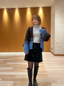 「FIKA（フィカ）のアイテム」を使った、yuminaさん（レディース・158cm）の冬コーディネート