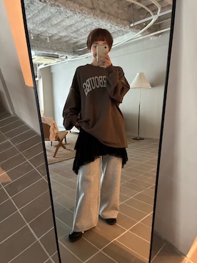 「アイテム（スウェット）」を使った、yuminaさん（レディース・158cm・30代）の秋コーディネート