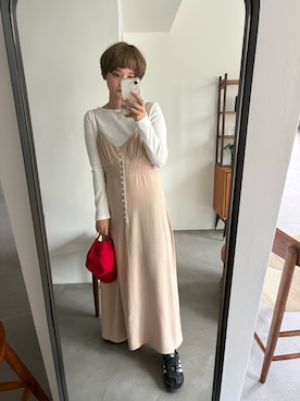 「アイテム（キャップ）」を使った、yuminaさん（レディース・158cm・30代）の夏コーディネート