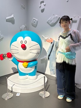 「Animuyのアイテム（キャミソール、ホワイト系）」を使った、yuminaさん（レディース・158cm）の春コーディネート
