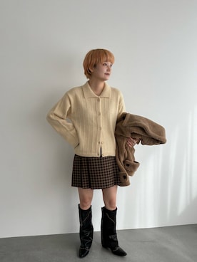 「アイテム（ステンカラーコート）」を使った、yuminaさん（レディース・158cm・20代）の秋コーディネート