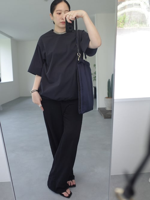 人気完売！RIM.ARK★Big pocket square jumper Drawstring big tops ドロストリングビッグトップス（Tシャツ