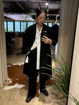 「アイテム（チェスターコート）」を使った、sakurako_kusanoさん（レディース・167cm）の秋コーディネート
