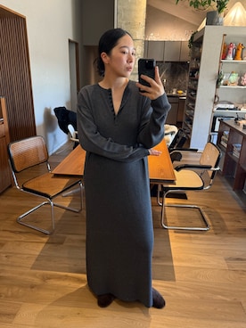 「ニット/セーター」｜「アイテム（ワンピース/ドレス）」を使った、sakurako_kusanoさん（レディース・167cm）の冬コーディネート