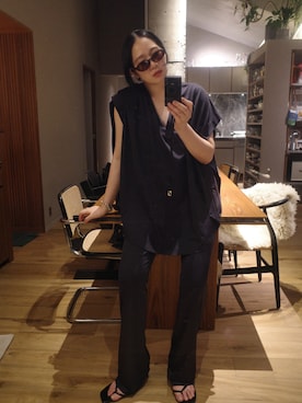 「RIM.ARK（リムアーク）のアイテム」を使った、sakurako_kusanoさん（レディース・167cm）の春コーディネート