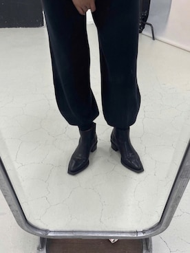「スウエットパンツ」｜「アイテム（ブーツ）」を使った、sakurako_kusanoさん（レディース・166cm）の秋コーディネート