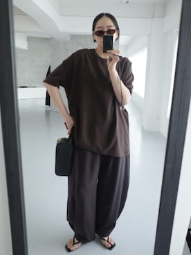 「RIM.ARK（リムアーク）のアイテム」を使った、sakurako_kusanoさん（レディース・167cm）の夏コーディネート