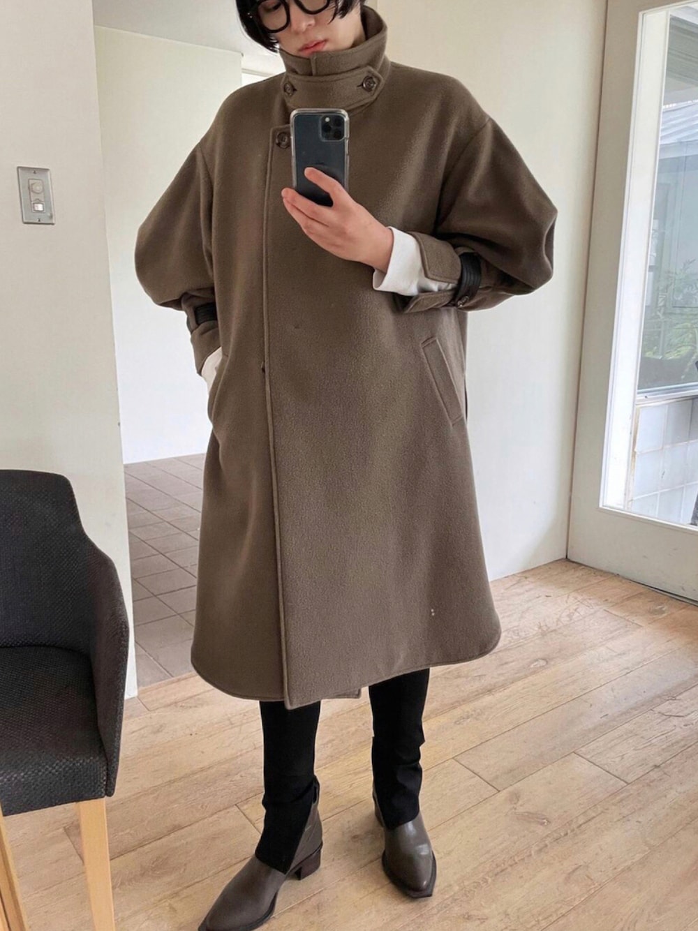 RIM.ARK（リムアーク）の「Cashmere blend poncho CT（ポンチョ）」 - WEAR
