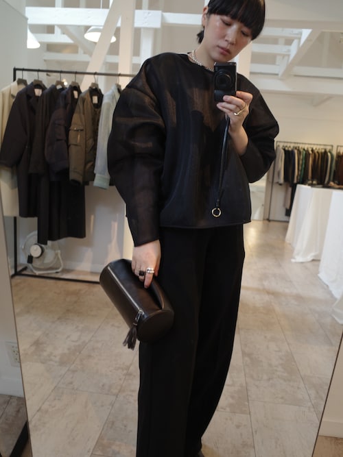 Drum leather clutch bag ドラムレザークラッチバッグ