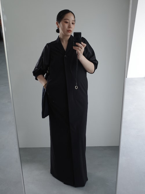 RIM.ARK パーティードレス ワンピース MA-1 sleeve H/S OP エム