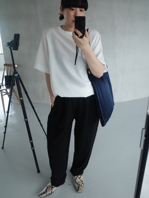 Oversize woven T/SH オーバーサイズウーブンティーシャツ（T