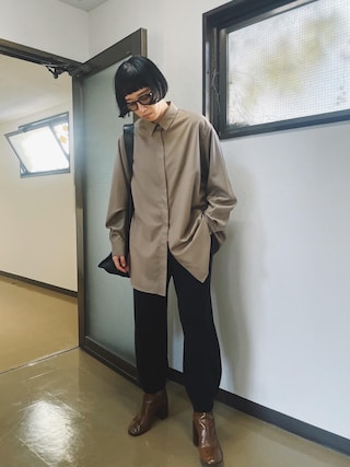 トップス RIM.ARK Back patchwork big SH RIM.ARK（リムアーク）の「Back patchwork big SH（シャツ